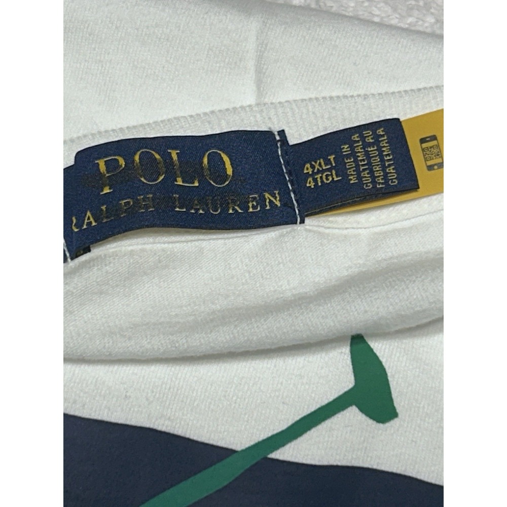 Polo Ralph Lauren Men's 4XLT/4TGL White Graphic Logo Jersey Short Sleeve T-Shirt - Picture 5 of 11